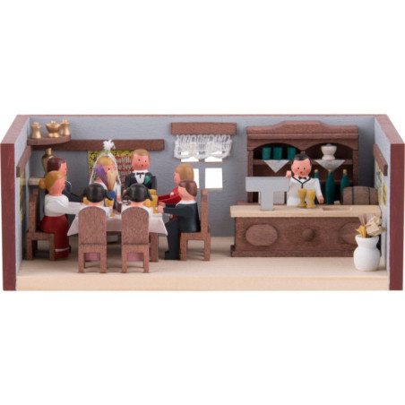 Miniaturstübchen Hochzeitsstube - 4 cm
