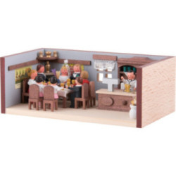 Miniaturstübchen Hochzeitsstube - 4 cm