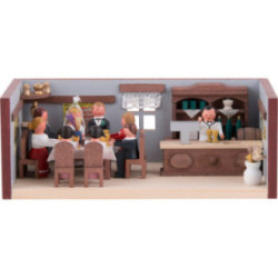 Miniaturstübchen Hochzeitsstube - 4 cm