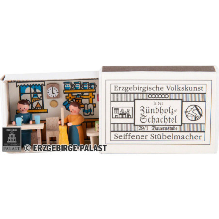 Zündholzschachtel Bauernstube - 3,8 cm