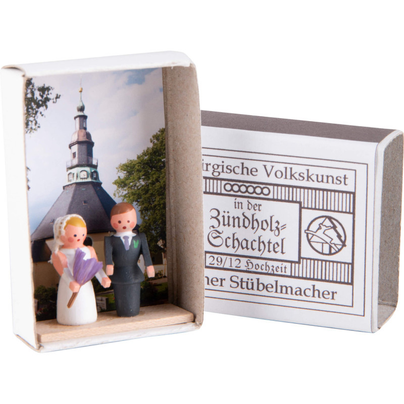 Zündholzschachtel Hochzeit - 3,8 cm