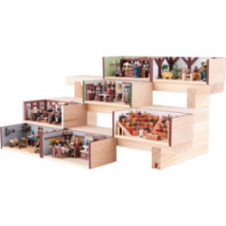 Treppe für Miniaturstübchen - 12 cm