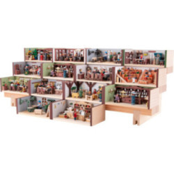 Treppe für Miniaturstübchen - 12 cm