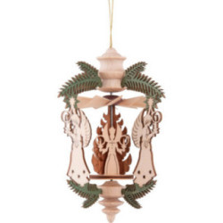 Tree Ornament - Branch - Miner, Angel and Horse Rider - 13 cm / 5.1 inch