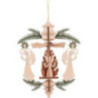 Christbaumschmuck Zweig - Bergmann, Engel und Reiterlein - 13 cm