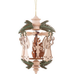 Tree Ornament - Branch - Miner, Angel and Horse Rider - 13 cm / 5.1 inch