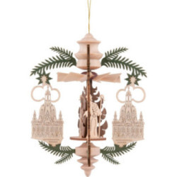 Christbaumschmuck Zweig Frauenkirche - Christi Geburt - 13 cm