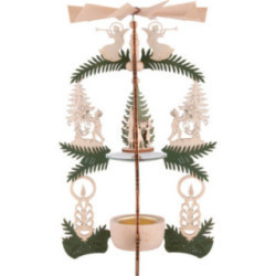 1-stöckige Pyramide Kinder Christbaum - Heiliger Abend - 26 cm