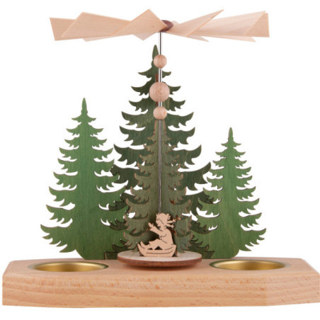 1-stöckige Pyramide Tannen - Winterkinder - 16,5 cm