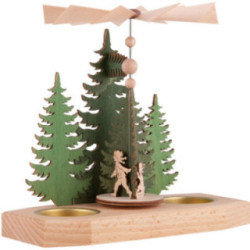 1-stöckige Pyramide Tannen - Winterkinder - 16,5 cm