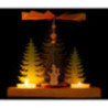 1-Tier Pyramid - Fir Trees - Winter Children - 16,5 cm / 6.5 inch