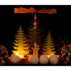 1-stöckige Pyramide Tannen - Winterkinder - 16,5 cm