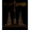 1-Tier Pyramid - Christmas Tree - Christmas Eve - 20 cm / 7.9 inch