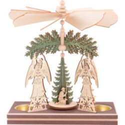 1-Tier Pyramid - Angels - Nativity - 20 cm / 7.9 inch