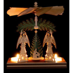 1-Tier Pyramid - Angels - Nativity - 20 cm / 7.9 inch
