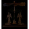 1-Tier Pyramid - Angels - Nativity - 20 cm / 7.9 inch