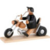 Smoker - Biker with Motorcycle - 21 cm / 8.3 inch