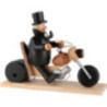 Smoker - Chimney Sweeper with Motorcycle - 21 cm / 8.3 inch