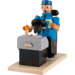 Räuchermännchen Busfahrer - 21 cm