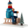 Räuchermännchen Schlittenfahrer - 21 cm