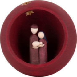 Hand Nativity - red - 9 cm / 3.5 inch
