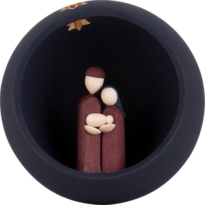 Hand Nativity - blue - 9 cm / 3.5 inch