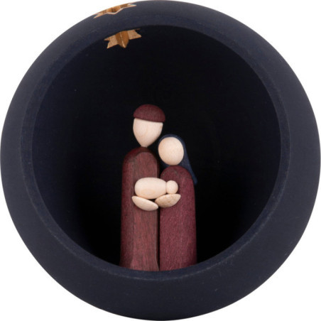 Hand Nativity - blue - 9 cm / 3.5 inch