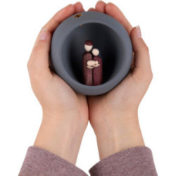 Hand Nativity - grey - 9 cm / 3.5 inch