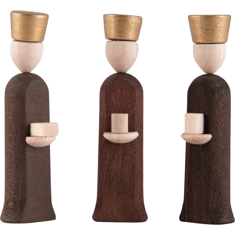 Könige 3-teilig natur - 5 cm