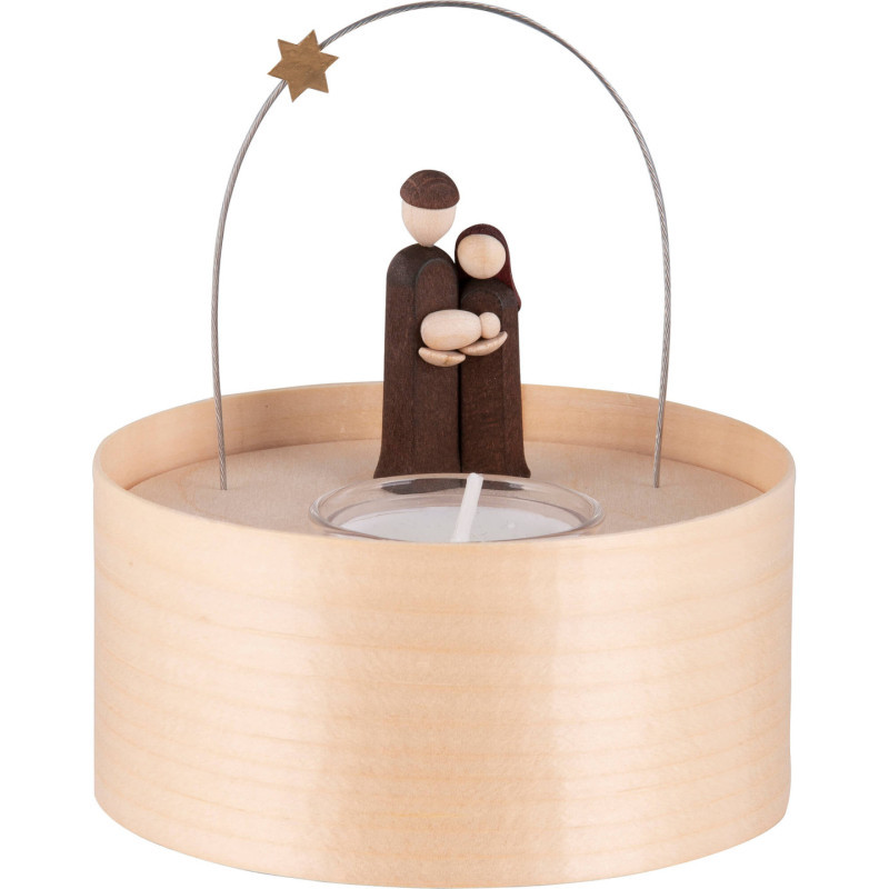 Holy Family - Tea Light Set - natural - 11 cm / 4.3 inch