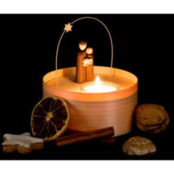Holy Family - Tea Light Set - natural - 11 cm / 4.3 inch