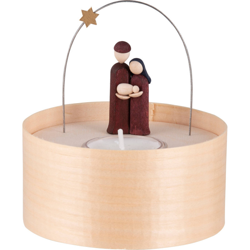 Holy Family - Tea Light Set - colored - 11 cm / 4.3 inch