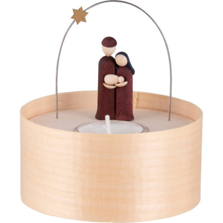Holy Family - Tea Light Set - colored - 11 cm / 4.3 inch