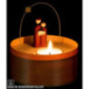 Holy Family - Tea Light Set - colored - 11 cm / 4.3 inch