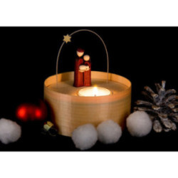 Holy Family - Tea Light Set - colored - 11 cm / 4.3 inch