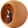 Hand Nativity - natural - red Figurines - 9 cm / 3.5 inch
