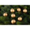Baubles in Wood Chip Box - golden - 11,5 cm / 4.5 inch