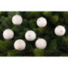 Baubles in Wood Chip Box - white - 13 cm / 5.1 inch