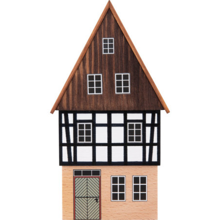 Hintergrundhaus Wohnhaus Giebelhaus mit verbrettertem Giebel - 16 cm