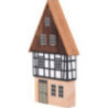 Hintergrundhaus Wohnhaus Giebelhaus mit verbrettertem Giebel - 16 cm