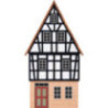 Hintergrundhaus Wohnhaus Giebelhaus mit Fachwerkgiebel - 16 cm