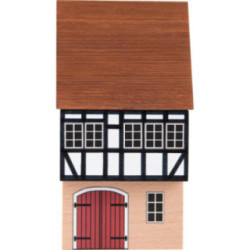 Backdrop House - Eaves House with Jettied Top Floor - 16 cm / 6.3 inch