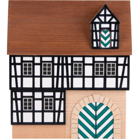 Hintergrundhaus Kaufmannshaus mit Tor und Gaube - 16 cm