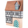 Backdrop House - Merchant's House with Dormer - 16 cm / 6.3 inch