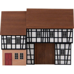 Hintergrundhaus Ackerbürgerhaus mit Toreinfahrt und Nebengebäude - 16 cm