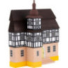 Backdrop House - Townhall with Half-Timbered Tower - 16 cm / 6.3 inch
