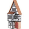 Hintergrundhaus Geschäftshaus mit vorgesetztem Fachwerkanbau - 16 cm