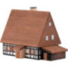 Lighted House Farmhouse with Shed - 7,2 cm / 2.8 inch
