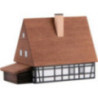 Lighted House Farmhouse with Shed - 7,2 cm / 2.8 inch