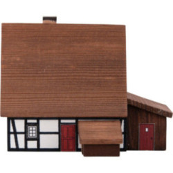 Lighted House Farmhouse with 2 Annexes - 7 cm / 2.8 inch